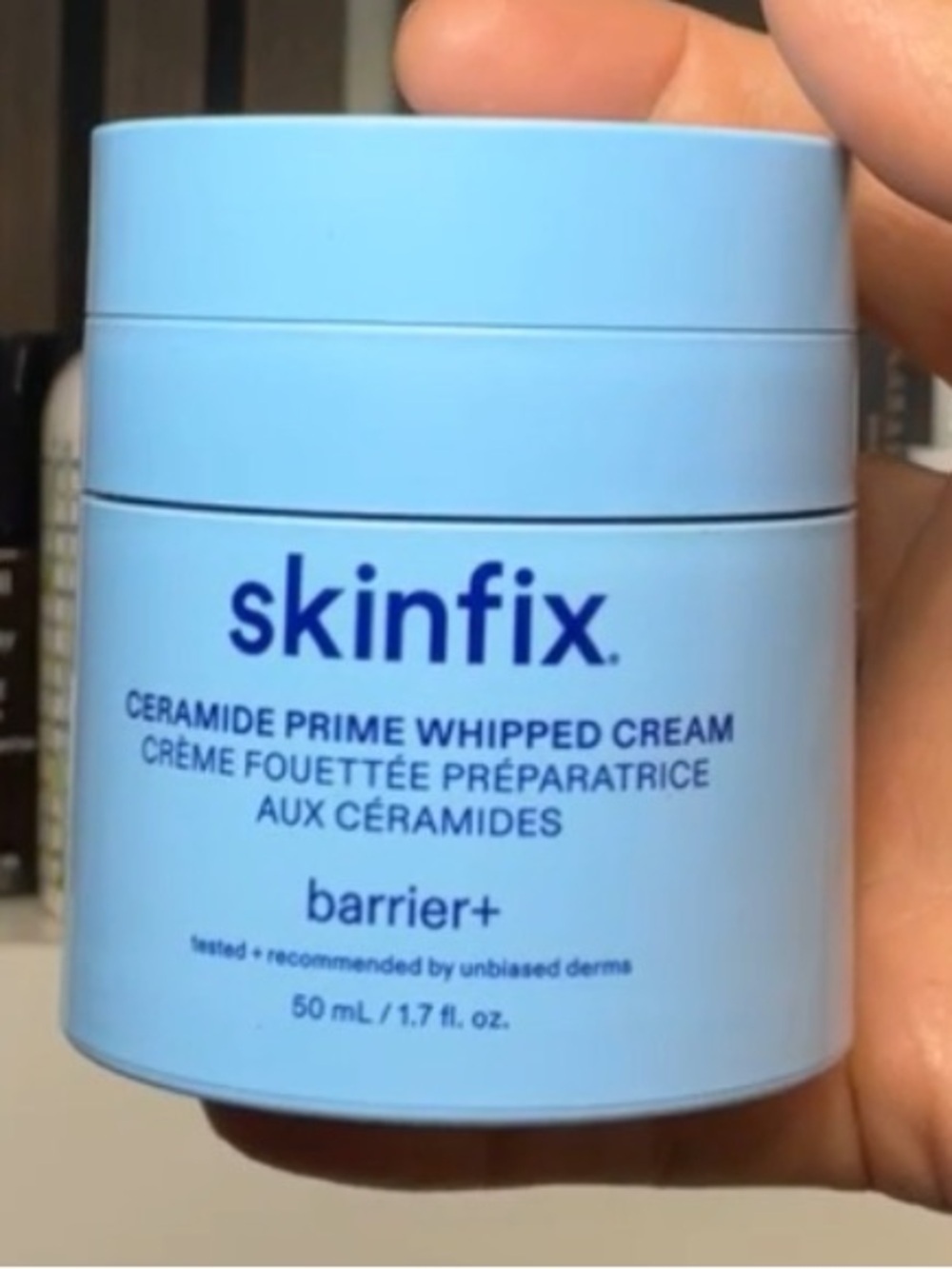 Skinfix Ceramide Prime Whipped Cream - Light Blue Barrier+ Moisturizer NEW $54